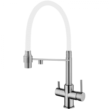 Кухонный смеситель Fabiano FKM 3143 Inox White A-39